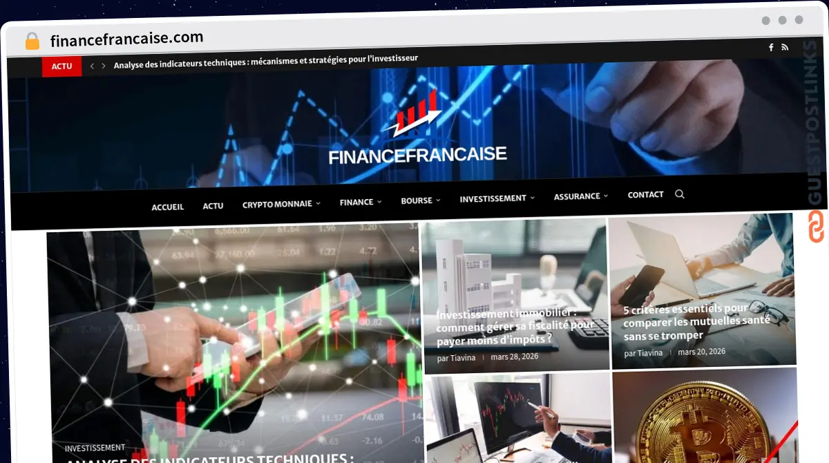 Publish Guest Post on financefrancaise.com