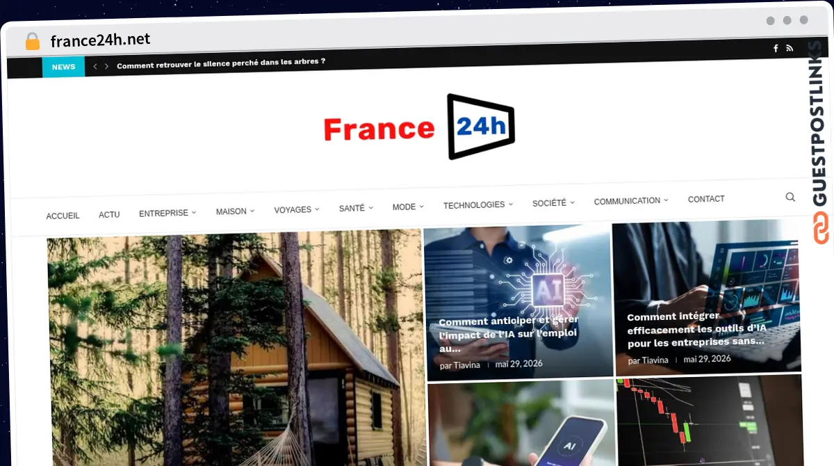 Publish Guest Post on france24h.net