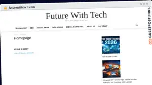 Publish Guest Post on futurewithtech.com