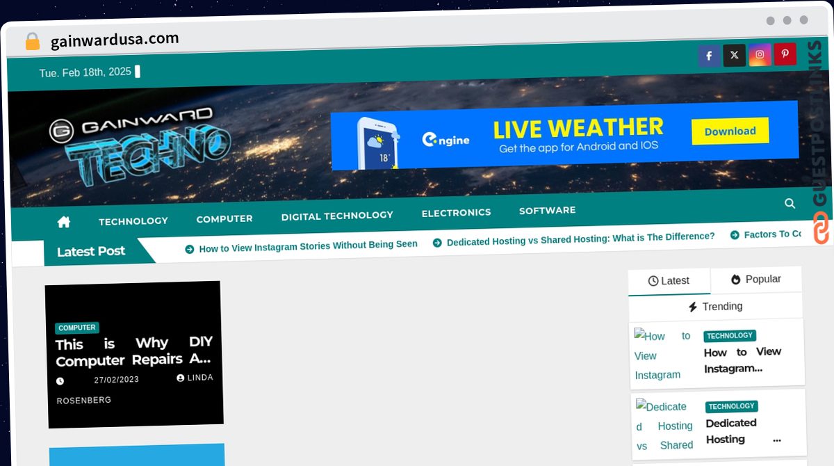 Publish Guest Post on gainwardusa.com