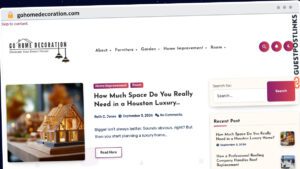 Publish Guest Post on gohomedecoration.com