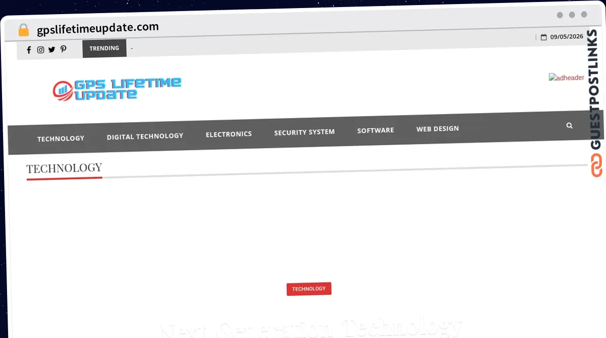 Publish Guest Post on gpslifetimeupdate.com