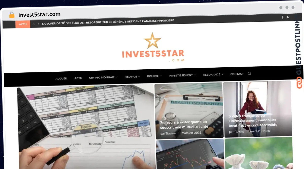 Publish Guest Post on invest5star.com