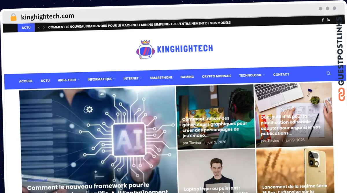 Publish Guest Post on kinghightech.com