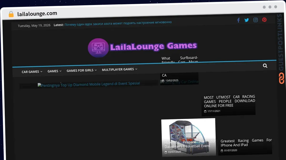 Publish Guest Post on lailalounge.com