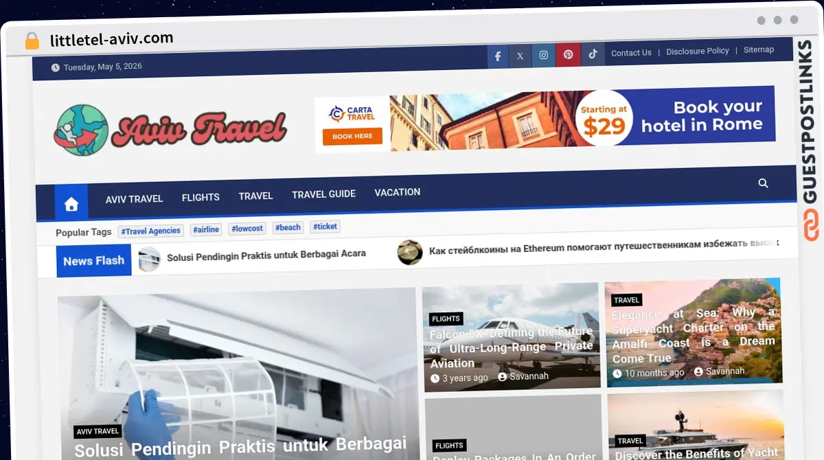 Publish Guest Post on littletel-aviv.com
