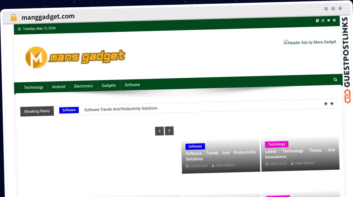 Publish Guest Post on manggadget.com