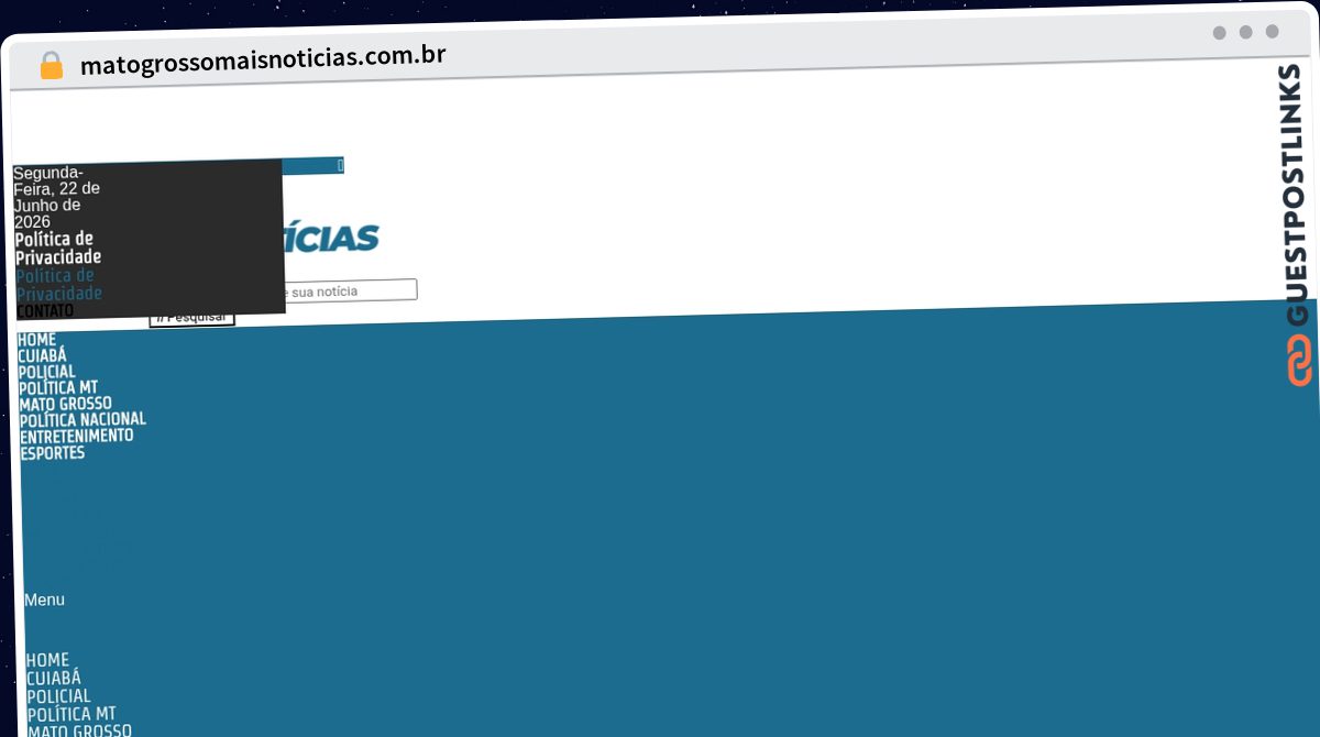 Publish Guest Post on matogrossomaisnoticias.com.br