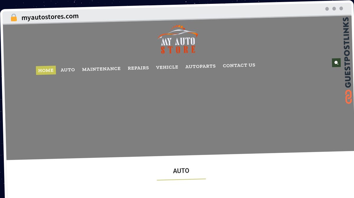 Publish Guest Post on myautostores.com