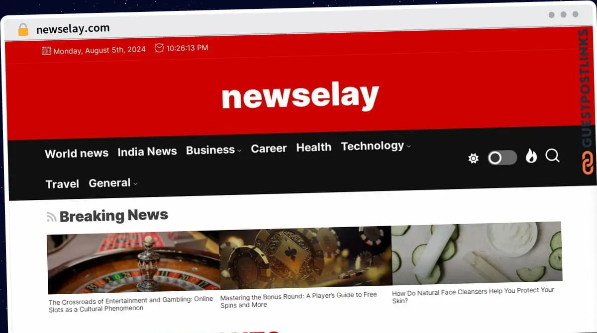 Publish Guest Post on newselay.com
