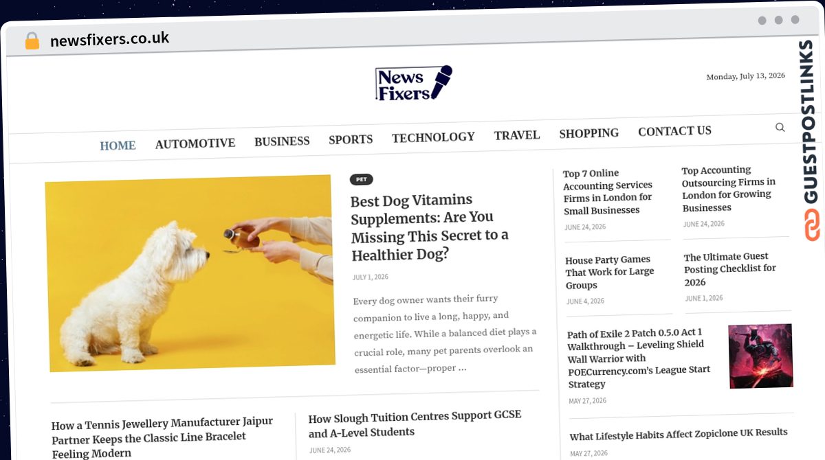 Publish Guest Post on newsfixers.co.uk