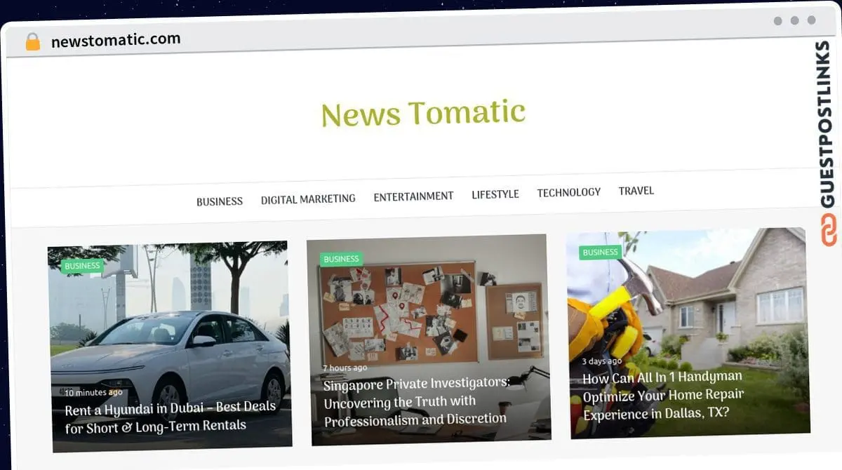 Publish Guest Post on newstomatic.com