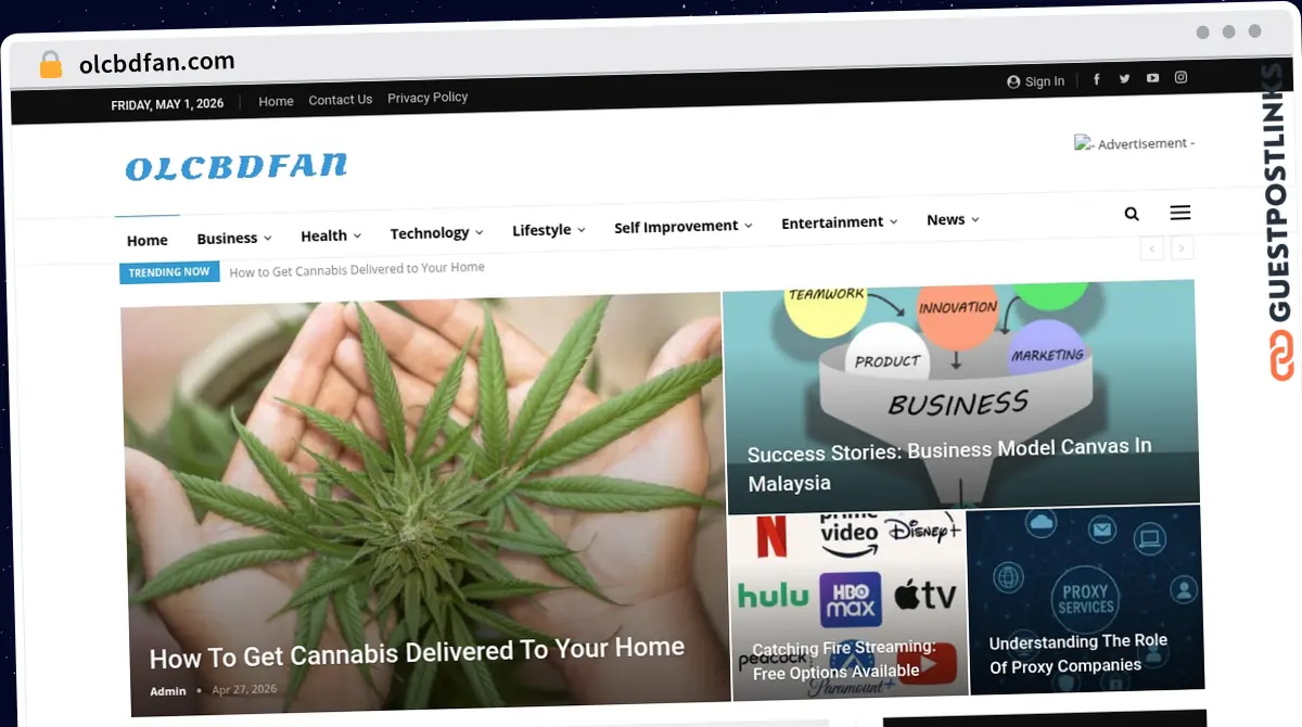 Publish Guest Post on olcbdfan.com