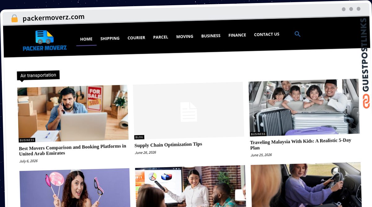 Publish Guest Post on packermoverz.com