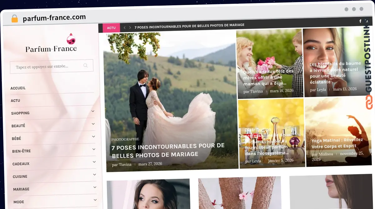 Publish Guest Post on parfum-france.com
