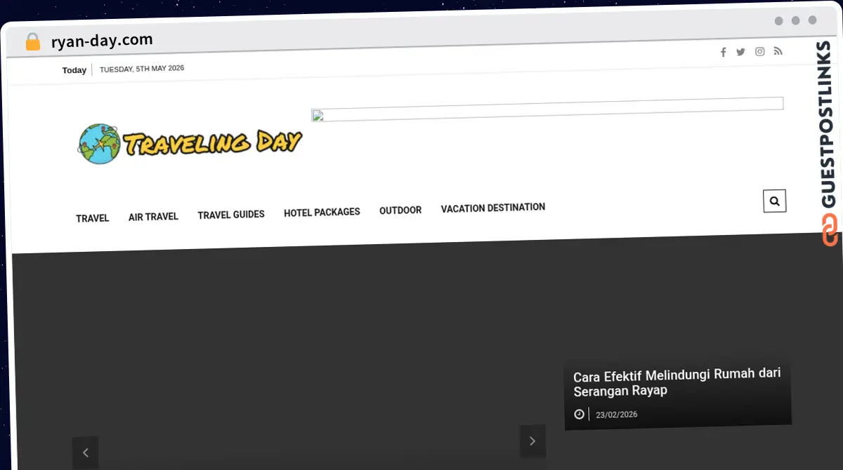 Publish Guest Post on ryan-day.com
