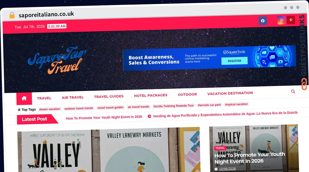 Publish Guest Post on saporeitaliano.co.uk