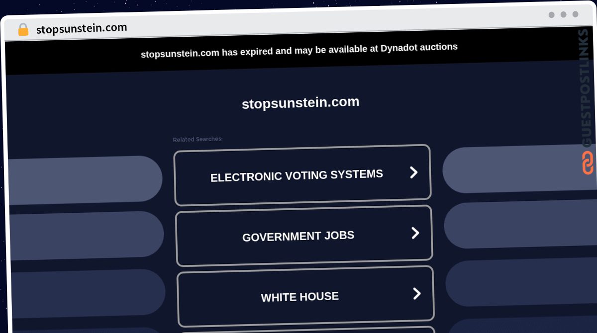 Publish Guest Post on stopsunstein.com