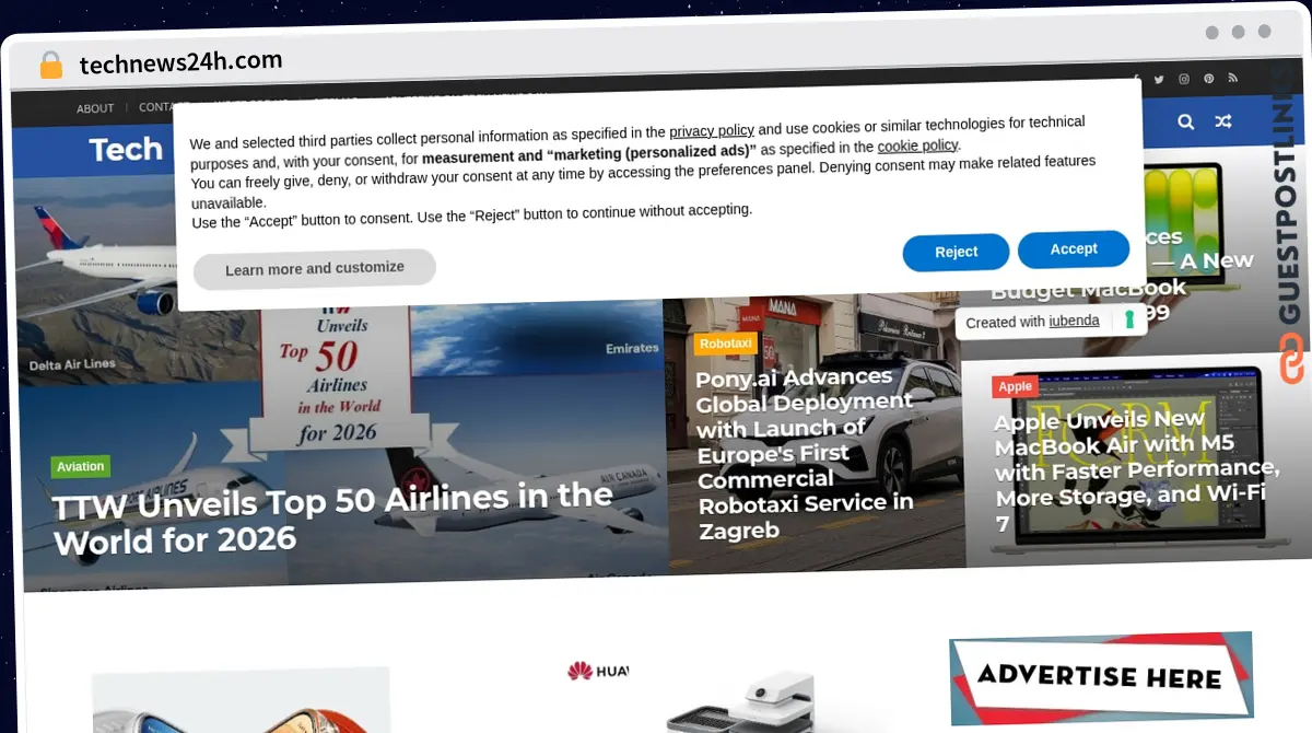 Publish Guest Post on technews24h.com