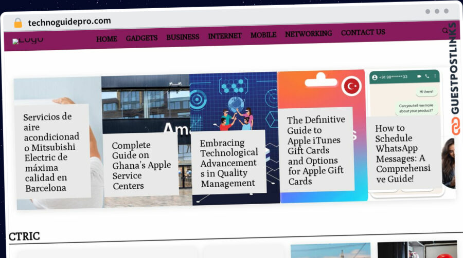 Publish Guest Post on technoguidepro.com