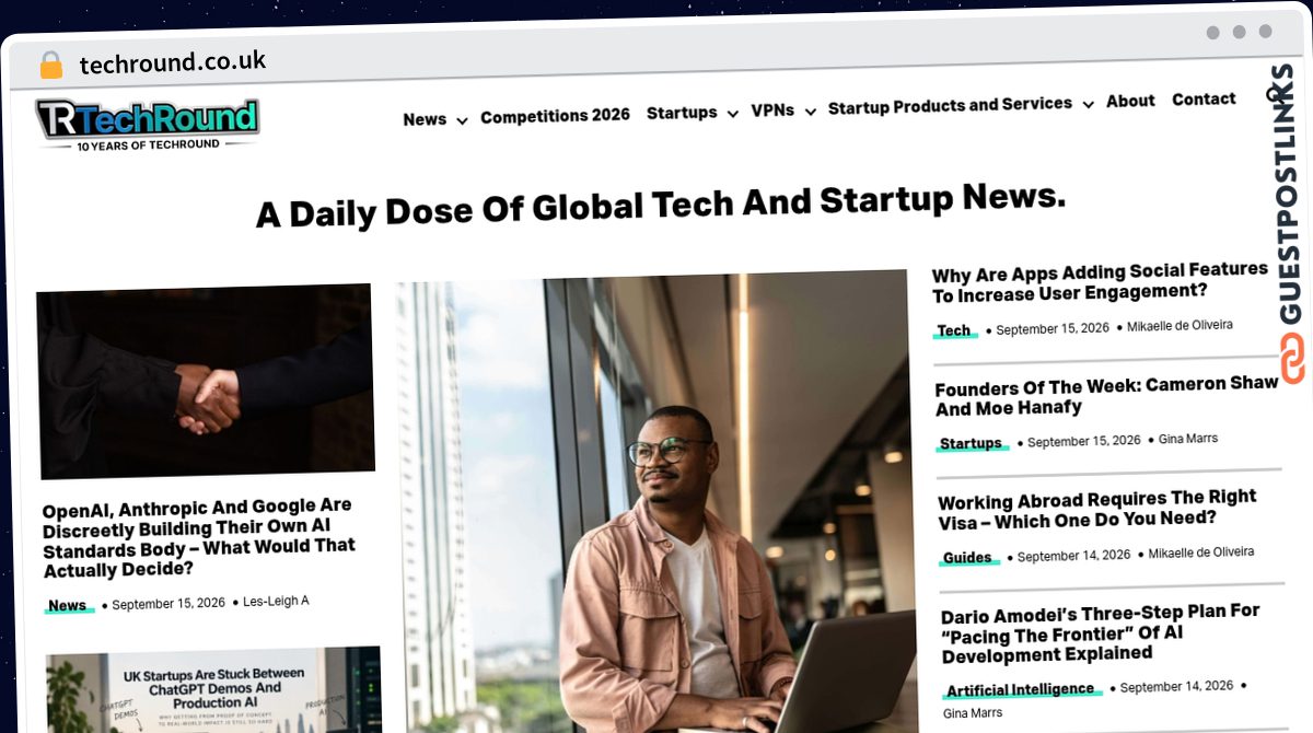 Publish Guest Post on techround.co.uk