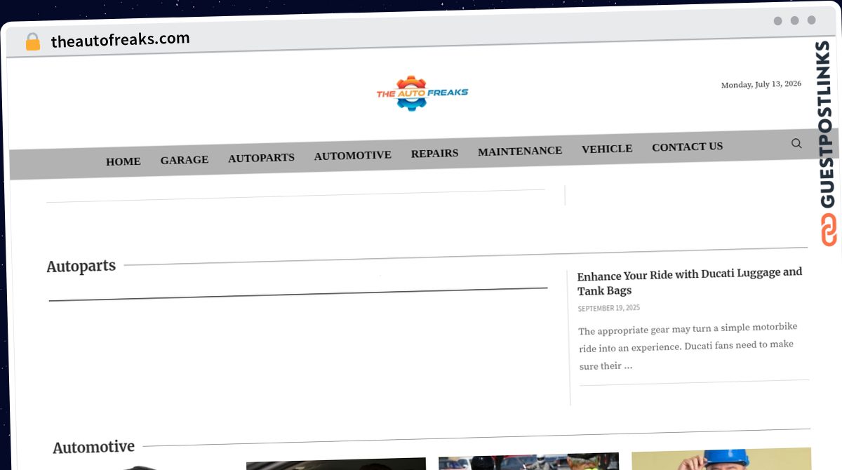 Publish Guest Post on theautofreaks.com