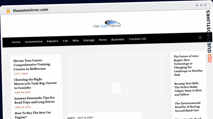 Publish Guest Post on theautomirror.com