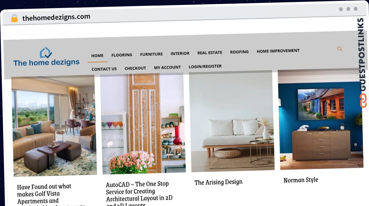 Publish Guest Post on thehomedezigns.com