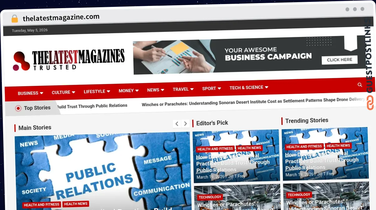 Publish Guest Post on thelatestmagazine.com