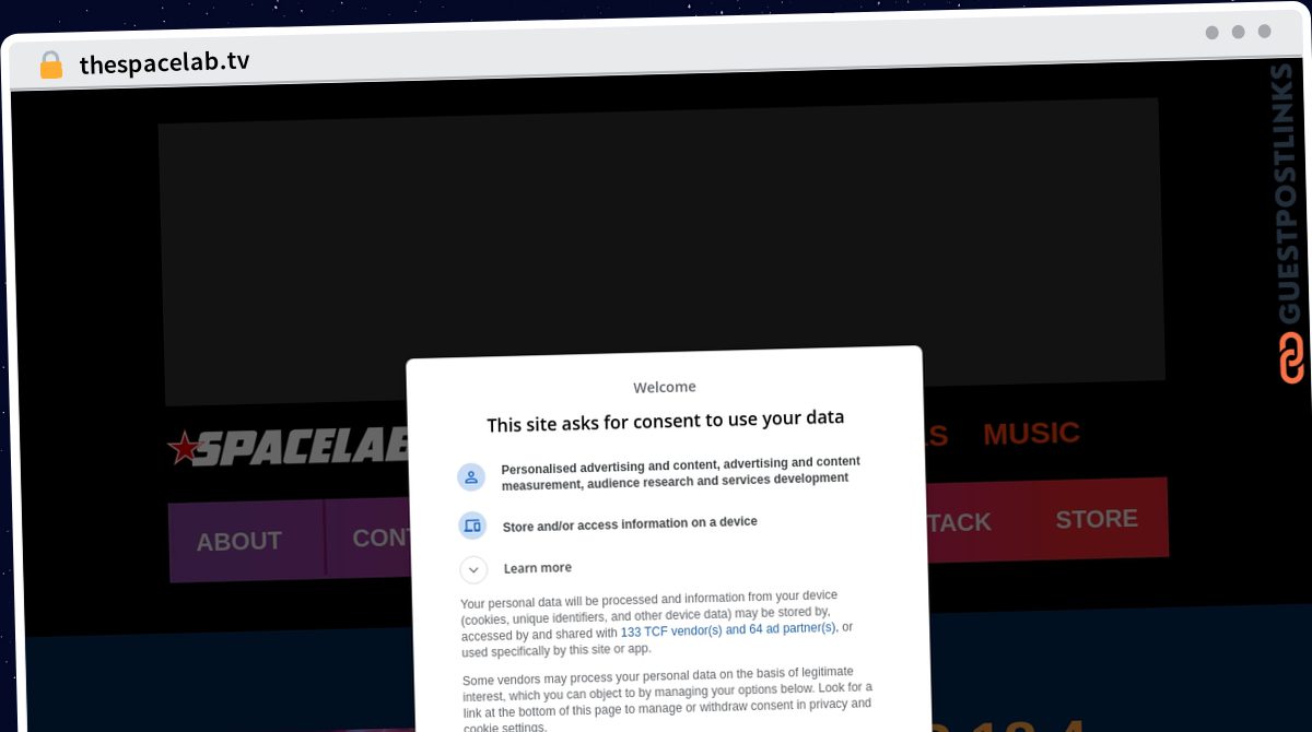 Publish Guest Post on thespacelab.tv