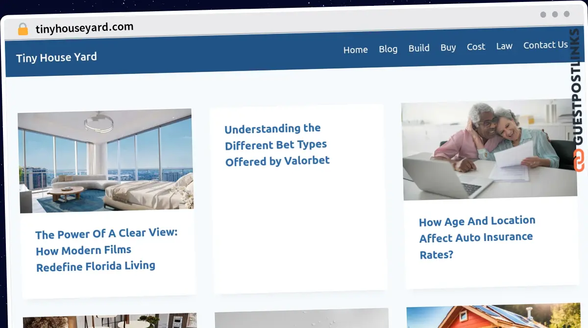 Publish Guest Post on tinyhouseyard.com