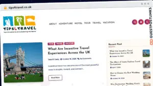 Publish Guest Post on tips4travel.co.uk
