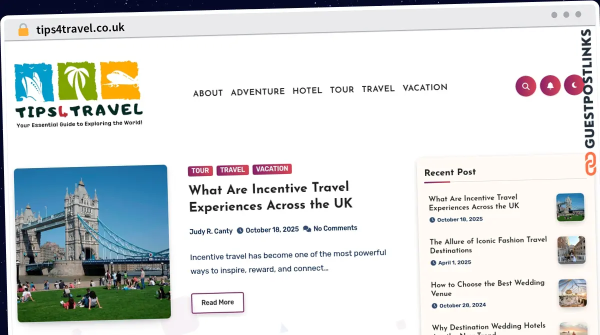Publish Guest Post on tips4travel.co.uk