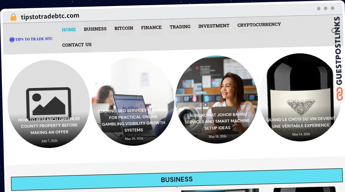 Publish Guest Post on tipstotradebtc.com