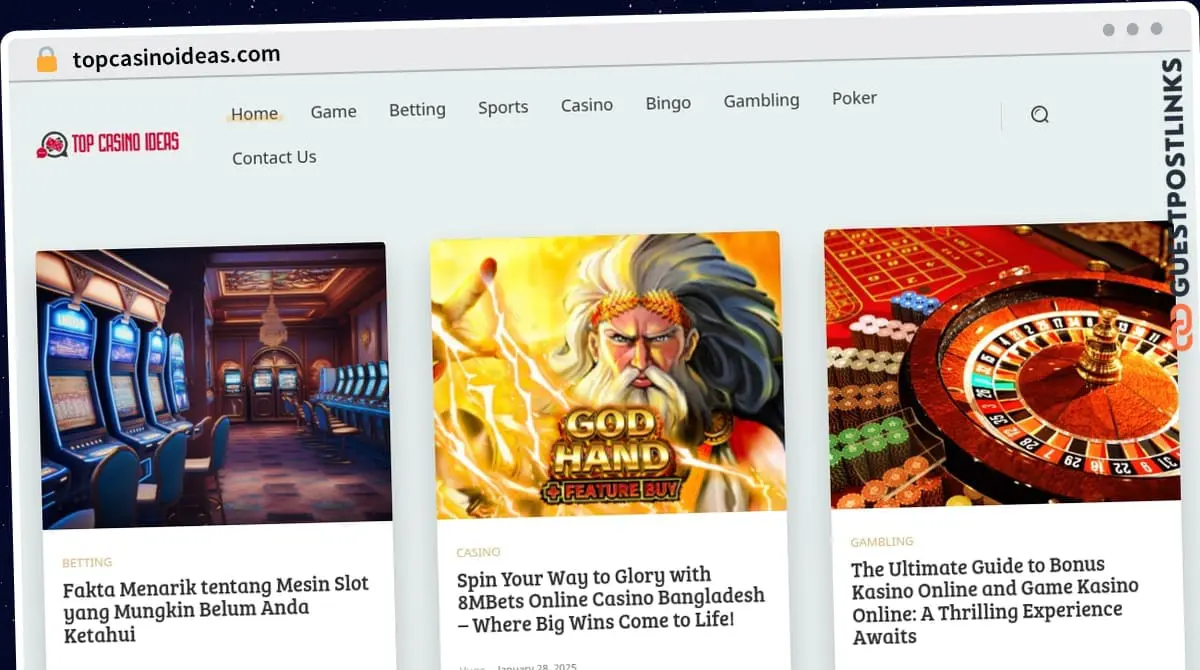 Publish Guest Post on topcasinoideas.com