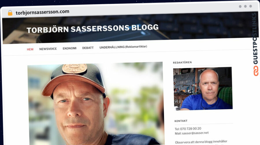 Publish Guest Post on torbjornsassersson.com