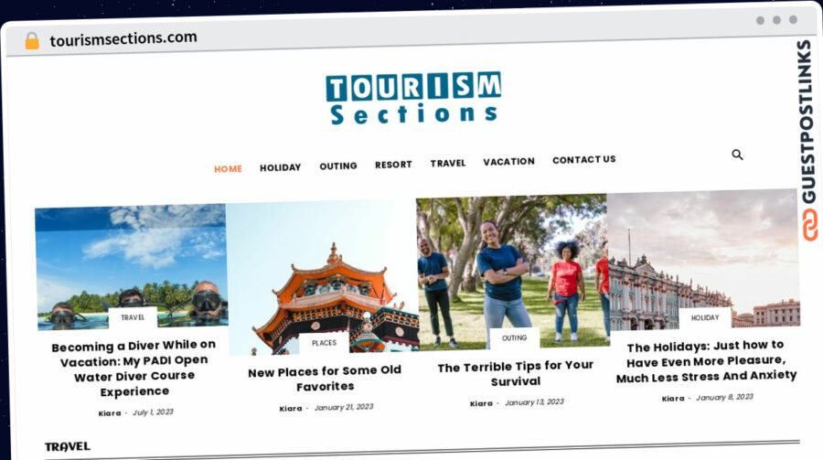 Publish Guest Post on tourismsections.com