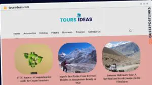 Publish Guest Post on toursideas.com