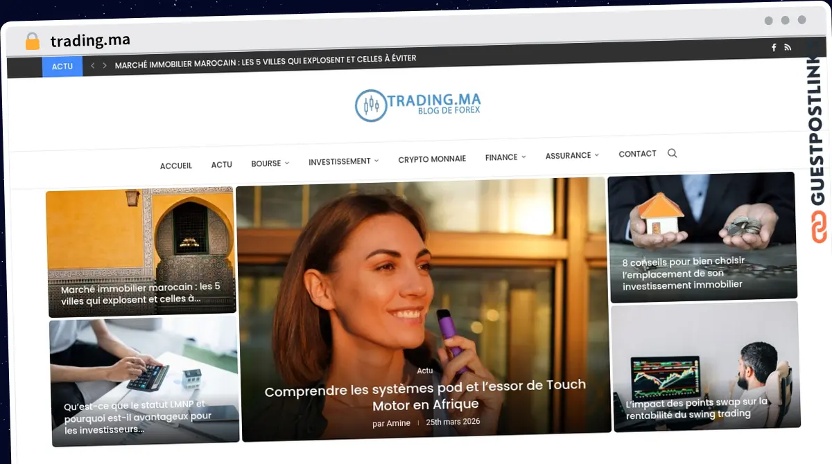 Publish Guest Post on trading.ma