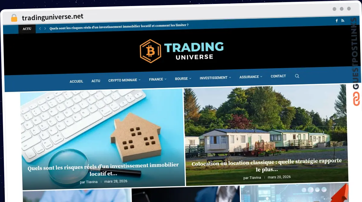 Publish Guest Post on tradinguniverse.net