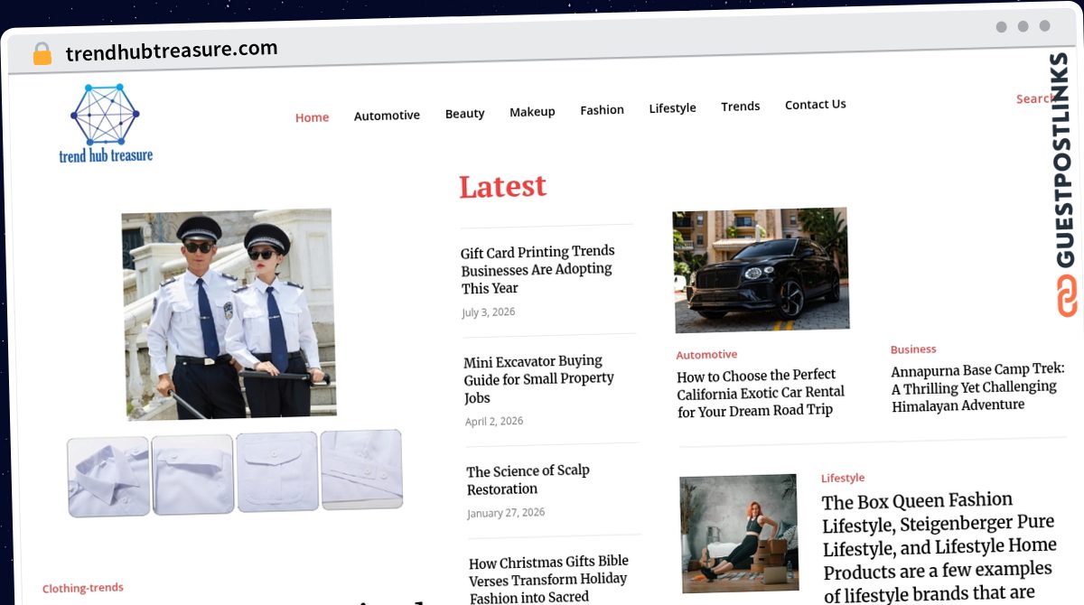 Publish Guest Post on trendhubtreasure.com