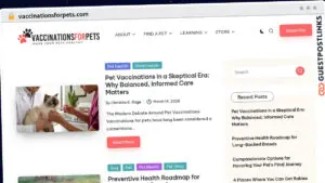 Publish Guest Post on vaccinationsforpets.com
