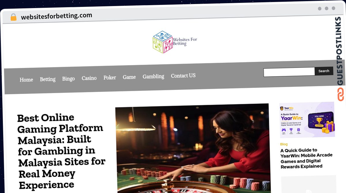 Publish Guest Post on websitesforbetting.com