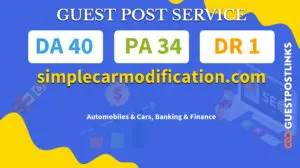 Buy Guest Post on simplecarmodification.com