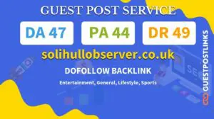 Buy Guest Post on solihullobserver.co.uk