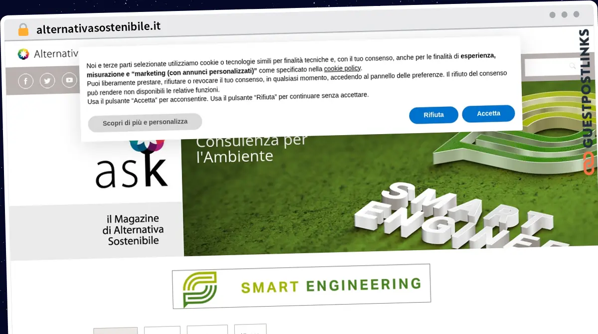 Publish Guest Post on alternativasostenibile.it