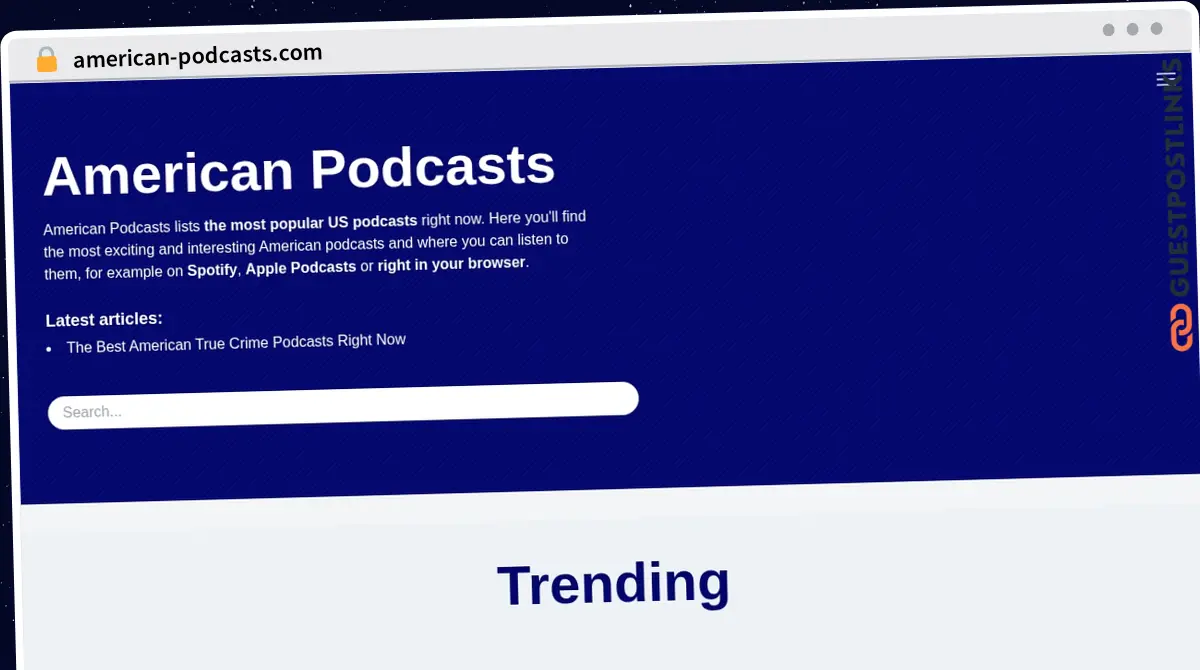Publish Guest Post on american-podcasts.com