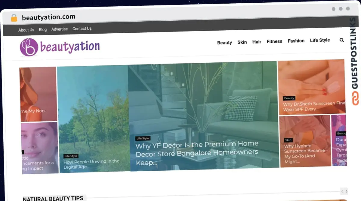 Publish Guest Post on beautyation.com