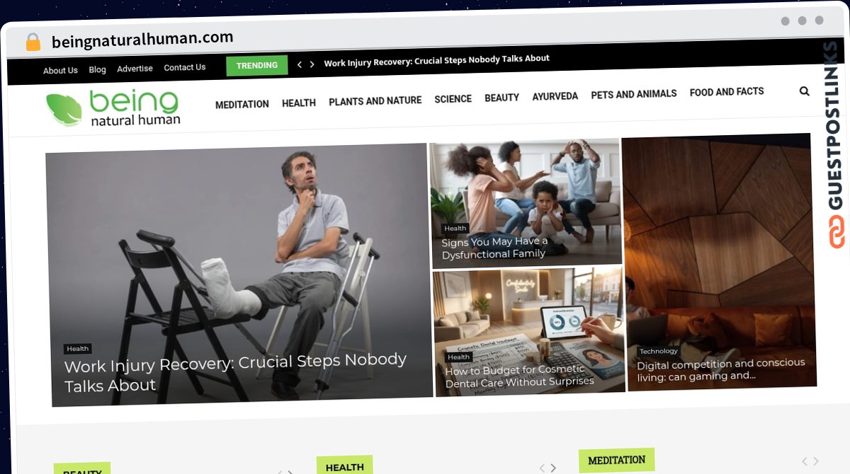 Publish Guest Post on beingnaturalhuman.com