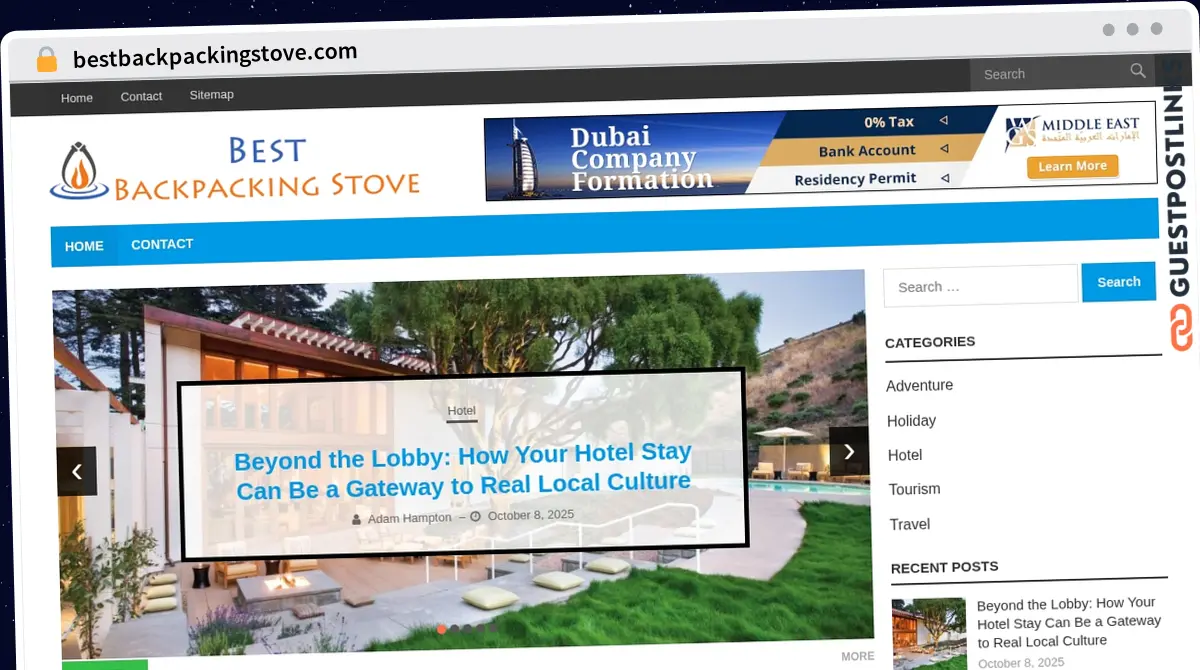 Publish Guest Post on bestbackpackingstove.com